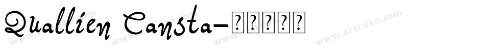 Quallien Cansta字体转换